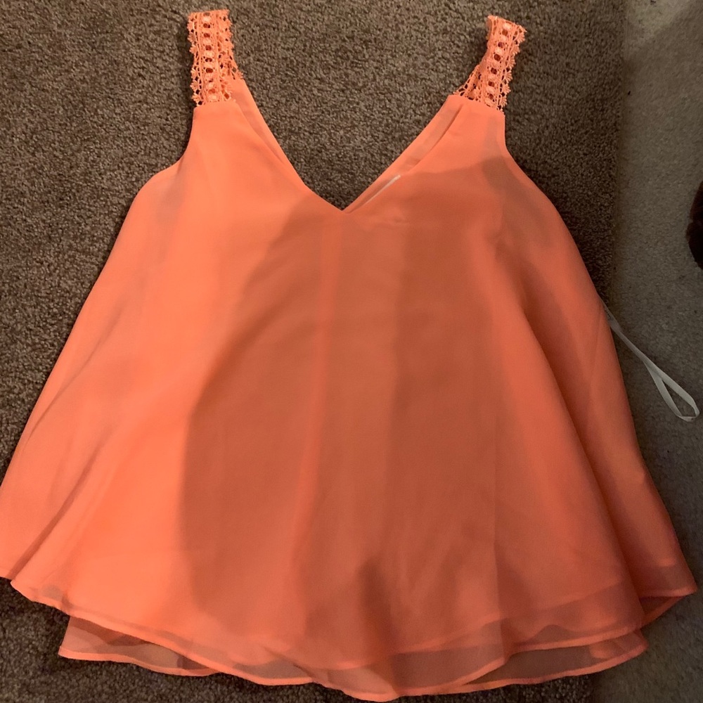 Sheer flowy top
